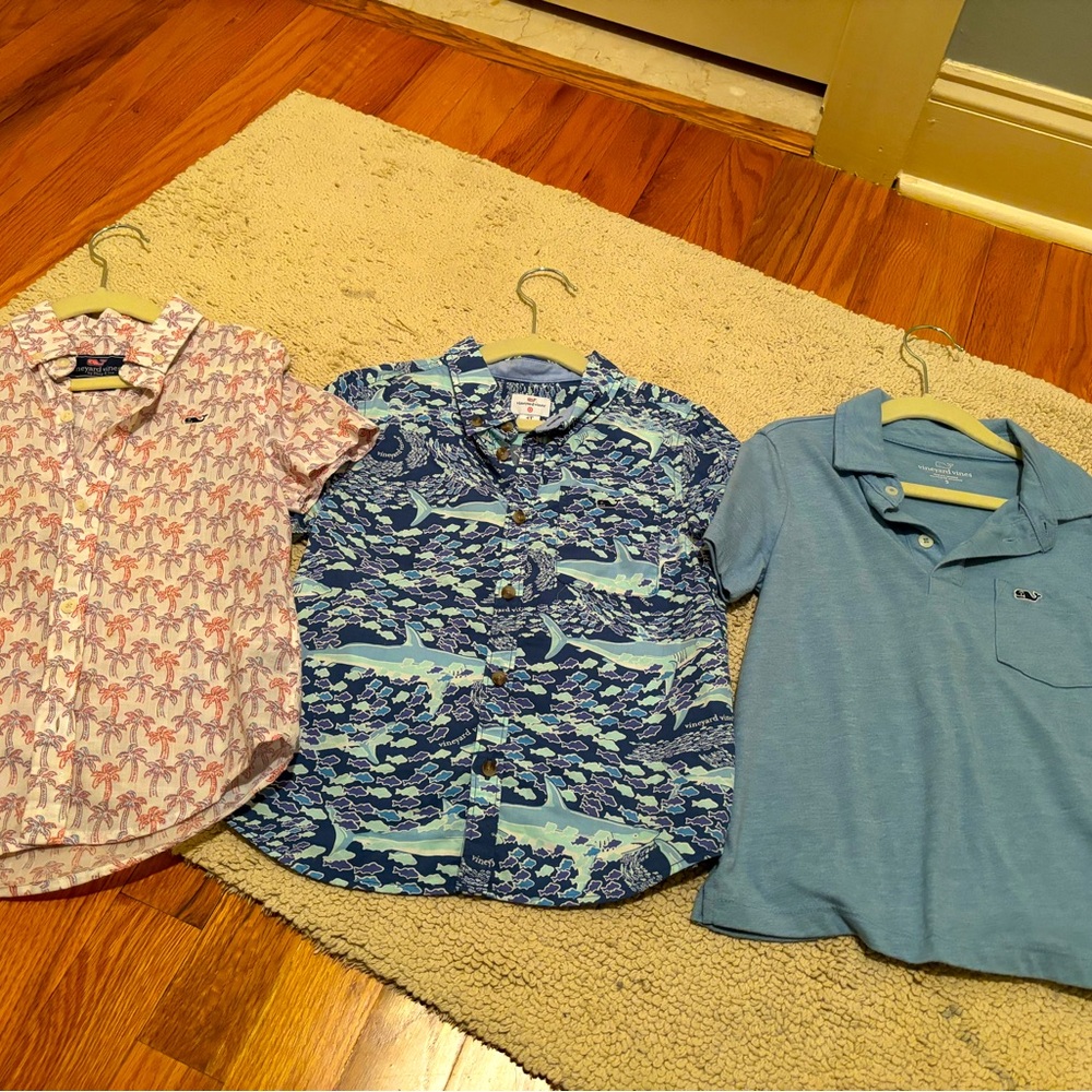 Boys lot of vineyard vines shirts